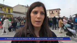 A TRIVENTO GIOVANI IN PIAZZA PER LA MANIFESTAZIONE CONTRO IL BULLISMO