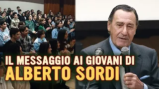 Alberto Sordi meets the students of San Marino | A lesson in life, cinema, and the future (1994)