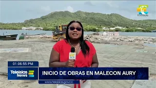 #Teleislas Newsl Inicio de obras en malecon Aury.