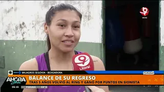 Milagros Segovia returned to the ring and won on points at Sionista