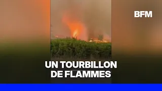 Wildfires: a "fire tornado" filmed in Gironde