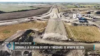 Work on the Timișoara West Bypass approaches 20% completion