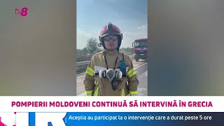 Cinci ore de luptă cu flăcările în Grecia: Pompierii moldoveni au intervenit în apropiere de Salonic