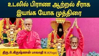 உடலில் பிராண ஆற்றல் சீராக இயங்க யோக முத்திரை | Krishnan Balaji | MEGA TV