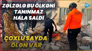 Zəlzələ 10-larla binanı dağıtdı, ölənlər var: İndoneziyada kritik vəziyyət
