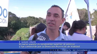 DETAILS OF THE NEW BRIDGE CONSTRUCTION OVER EL PUCÚ CREEK