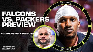 What to expect from Michael Penix Jr. against the Packers 🍿 + Ravens vs. Cowboys preview | NFL Live