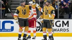 Stone has 3rd-period hat trick in the Golden Knights’ 6-2 win over the Flames