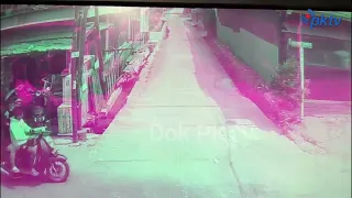 Child on Bicycle Kicked by Unknown Man
