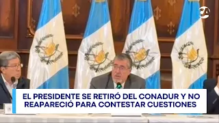 President Arévalo absent from conference on blockade response
