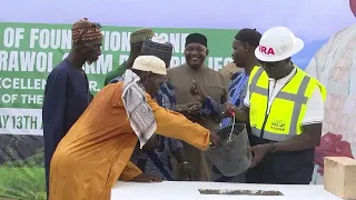 PRESIDENT BARROW INAGURATES GARAWOL-KUNSUM ROAD NETWORK