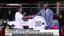 President Ruto hands over affordable home keys to 21-year-old Abigail Chepkemboi