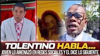 Ramón Tolentino SPEAKS OUT AFTER THREATS RECEIVED FROM A MINOR