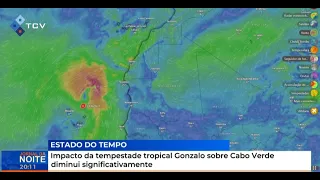 Tropical Storm Gonzalo's impact on Cape Verde decreases significantly