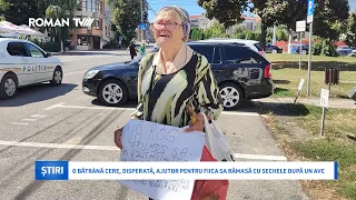 O bătrână cere, disperată, ajutor pentru fiica sa rămasă cu sechele după un AVC