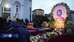 Prima zi a procesiunii cu moaștele Sfântului Ioan cel Nou în județul Suceava