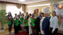 The Order of Mother was awarded to women with many children from the Pinsk region.