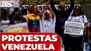 VENEZUELA HOY: PROTESTAS MASIVAS de los FAMILIARES de los PRESOS POLÍTICOS en CARACAS