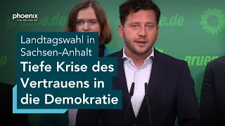 Pressekonferenz der Grünen zur Landtagswahl in Sachsen-Anhalt | 07.09.26