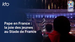 Pape en France : la joie des jeunes au Stade de France