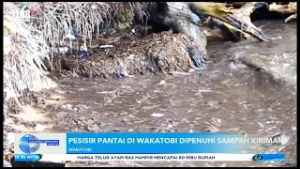 PANTAI WAKATOBI DIPENUHI SAMPAH