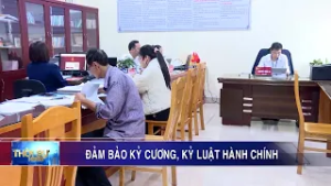 Đảm bảo kỷ cương, kỷ luật hành chính