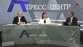 AGTRK Press Center. Press conference with Denis Gulariya and Anzhela Chitanava