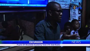 EXCURSION: Pupils Of Westend Academy Visit ITV And Radio