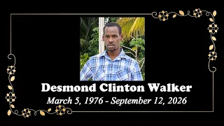 Death Announcement - Desmond Clinton Walker