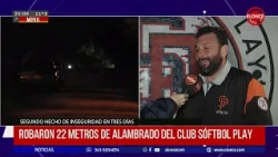 Another robbery at Softball Play club: over 30 meters of fencing stolen in three days