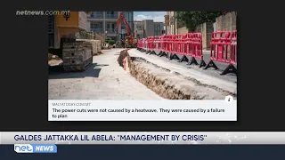 Galdes attacks Abela: "Management by crisis"
