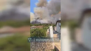 Prangoset zjarrvënësi në Mirditë, policia e ndoqi me dron piromanin, derisa e arrestoi në flagrancë