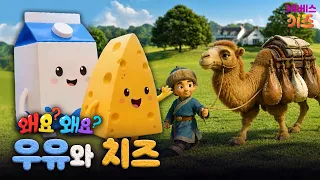 우유가 딱딱한 치즈로 변했다?ㅣ우유와 치즈ㅣ왜요? 왜요? 만두와 음식 탐험ㅣKBS 260820 방송