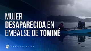 Intensa búsqueda de mujer desaparecida tras accidente en el embalse de Tominé