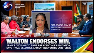 Walton Endorses Win, APNU Decision To Snub