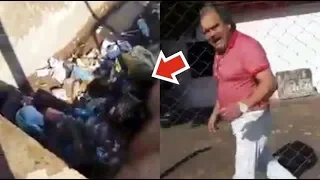 He throws trash down the drain and gets offended [Video]