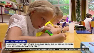 Munkabeszüntetés jöhet a magyar iskolákban, ha a kormány nem rendezi a dolgozók bérét - HírTV