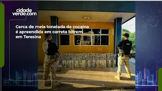 About half a ton of cocaine seized in double trailer truck in Teresina