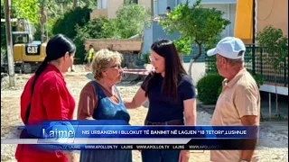 Nis urbanizimi i bllokut të banimit në lagjen “18 Tetori" ne Lushnje