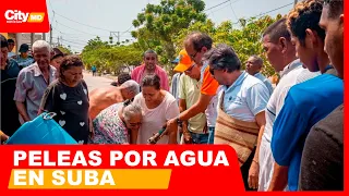 The ordeal of over 100 people waiting in endless lines for a water tanker | CityTv | ArribaBogotá