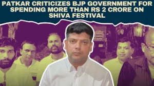Patkar criticizes BJP government for spending more than Rs 2 crore on Shiva festival