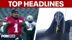 Jalen Hurts placed on IR; Bucks Co. Halloween display controversy | TOP STORIES