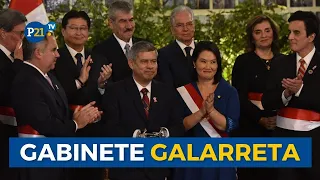 Así fue la JURAMENTACIÓN DEL GABINETE MINISTERIAL encabezado por Luis Galarreta