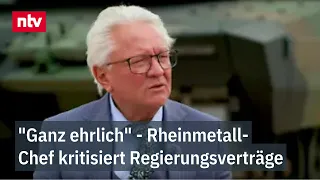 CEO Papperger speaks with Ulrich Reitz at Rheinmetall's upcoming new powder plant | ntv
