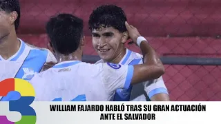 William Fajardo speaks after his great performance against El Salvador