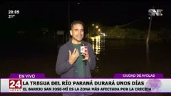 Families wait for the Paraná River to give them a break