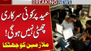 Bad News for Employees! No Government Holidays This Eid? | Breaking News | Public News