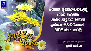විශේෂ අවස්ථාවන්වලදී තෑගි කරන්න පයිප් ක්ලීනර් මඟින් ලස්සන සිහිවටනයක් නිර්මාණය කරමු