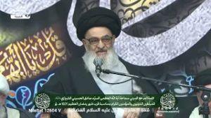 كلمة سماحة المرجع الديني الاعلى آية الله السيد صادق الحسيني الشيرازي مع جموع المبلغين