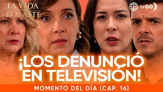 La vida que me robaste: Mariana confronts the Millers on TV and exposes their threats (Episode n°16)